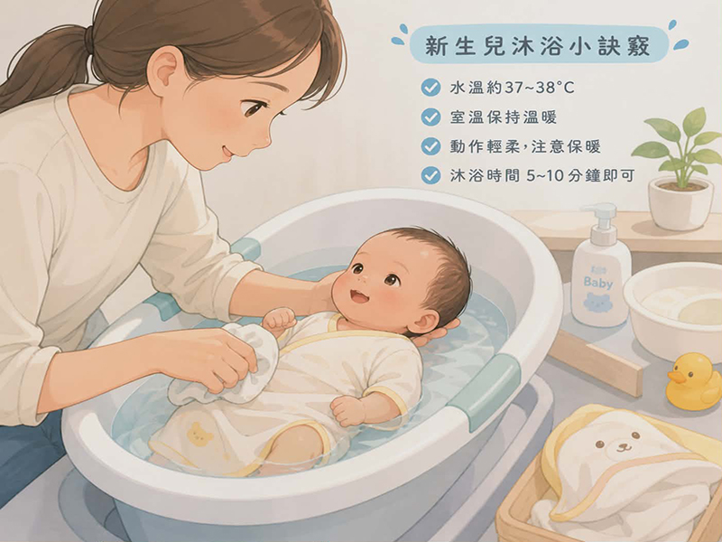 新生兒沐浴與按摩